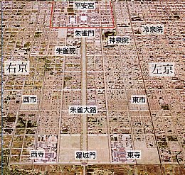 Plan de Kyoto en 794