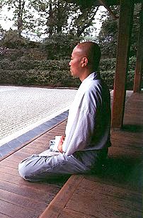 Pretre du temple Daitoku-ji à Kyôto